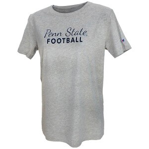 women's short sleeve oxford t-shirt with script Penn State over Football